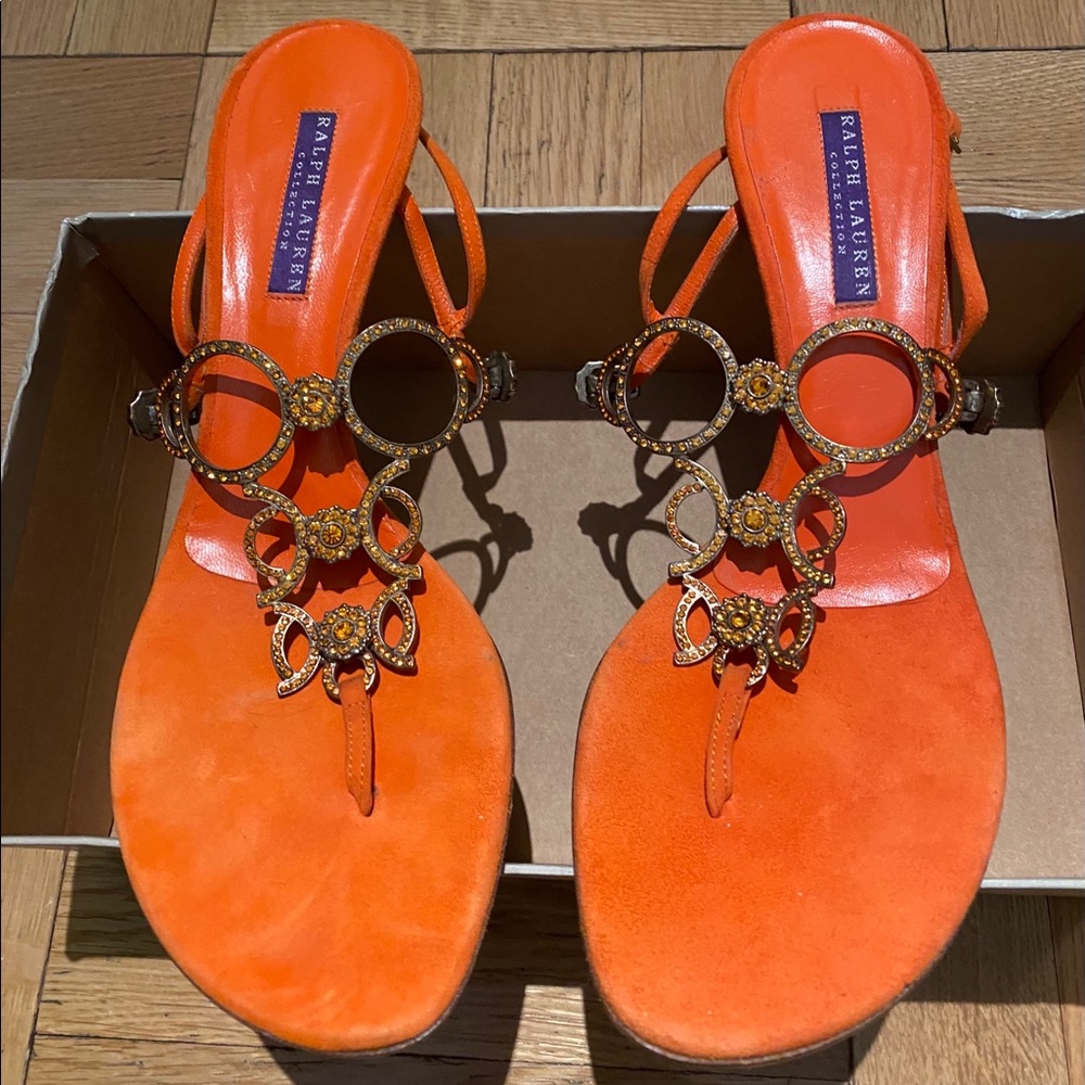 Ralph Lauren Purple Label High Heel Sandals 9B